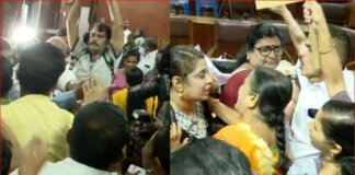 ഹെഡ്ഗേവാര് വിവാദം; പാലക്കാട് നഗരസഭയില് ബിജെപി പ്രതിപക്ഷ അംഗങ്ങളുടെ കൂട്ടത്തല്ല്