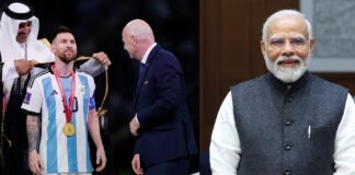 മെസ്സിയുടെ ലോകകപ്പ് ജേഴ്സി മോദിക്ക് സമ്മാനമായി; 75-ാം ജന്മദിനത്തിന് അനുസ്മരണീയമായ സംഭാവന