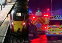 ബ്രിട്ടനിൽ ഓടിക്കൊണ്ടിരുന്ന ട്രെയിനിൽ കത്തിക്കുത്ത്; പത്ത് പേർക്ക് പരിക്ക്, രണ്ട് പേർ അറസ്റ്റിൽ