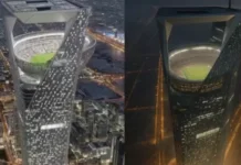 ആകാശത്തൊരു കളിമുറ്റം; 2034 ലെ ഫിഫ വേൾഡ് കപ്പിന് ഇപ്പോഴേ ഒരുങ്ങി സൗദി അറേബ്യ