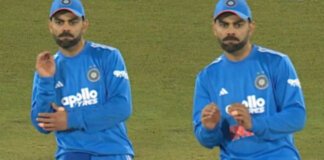 ഗ്രൗണ്ടിലെത്തിയാൽ കോഹ്ലി ഫുള് ‘ഓൺ’; നാഗിൻ ഡാൻസ് വീഡിയോ സോഷ്യൽ മീഡിയയിൽ വൈറൽ