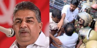 ‘സജി ചെറിയാനെ ചങ്ങലയ്ക്കിടണം, രാജിവെച്ച് പുറത്ത് പോകണം’; ചെങ്ങന്നൂരിൽ യൂത്ത് കോൺഗ്രസിന്റെ പ്രതിഷേധം