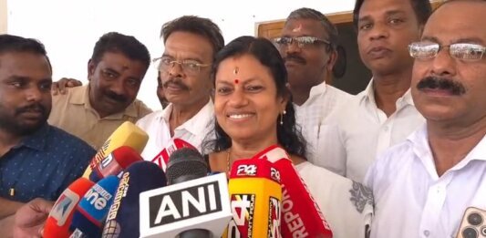 കൊല്ലം യു ഡി എഫ് സ്ഥാനാർത്തി ബിന്ദുകൃഷ്ണ