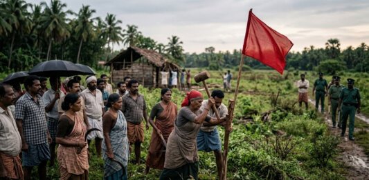 സാംബശിവൻ നേതൃത്വം നൽകിയ മിച്ചഭൂമി സമരത്തിന്റെ ചരിത്ര ചിത്രം