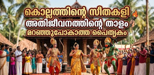 സീതകളിയിലെ ഹനുമാൻ വേഷം - കൊല്ലത്തിന്റെ തനത് നാടൻ കല