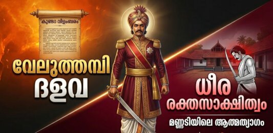 വേലുത്തമ്പി ദളവ: ചരിത്രവും രക്തസാക്ഷിത്വവും